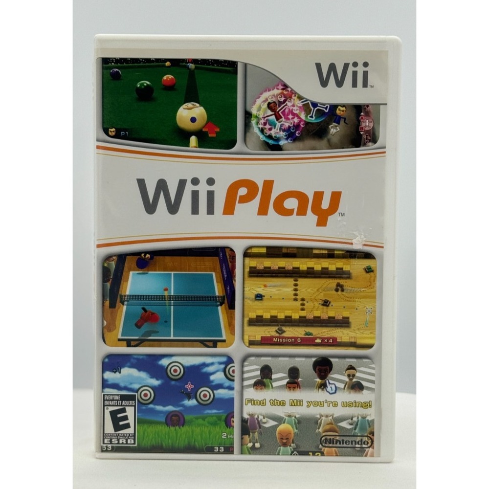 Wii Play (Nintendo Wii, 2007) WITH Manual - Tested - E For Everyone